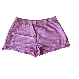 Primark Pink Striped High Waist Women's Pajama Shorts